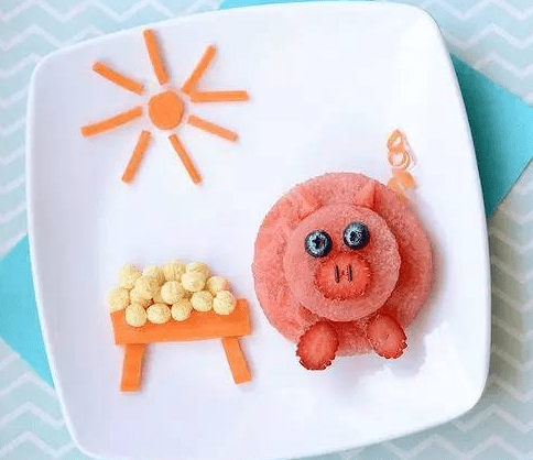 创意水果摆盘精致早餐一看就会满满仪式感