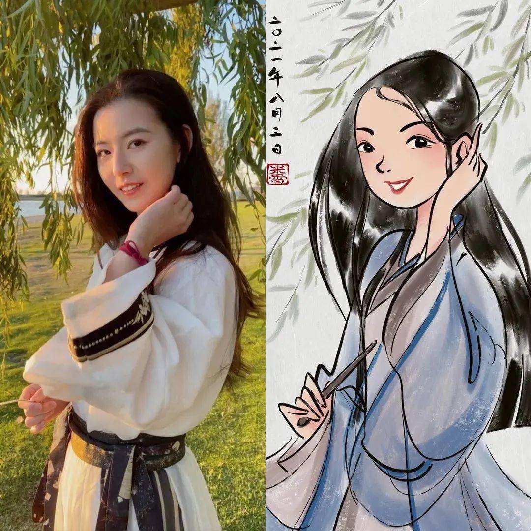 90后女生真人动画火爆网络罗翔为她颁奖网友这是狐狸转世吗