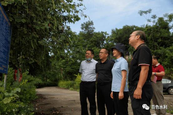 百色市副市长古俊彦开展巡河及防汛备汛检查