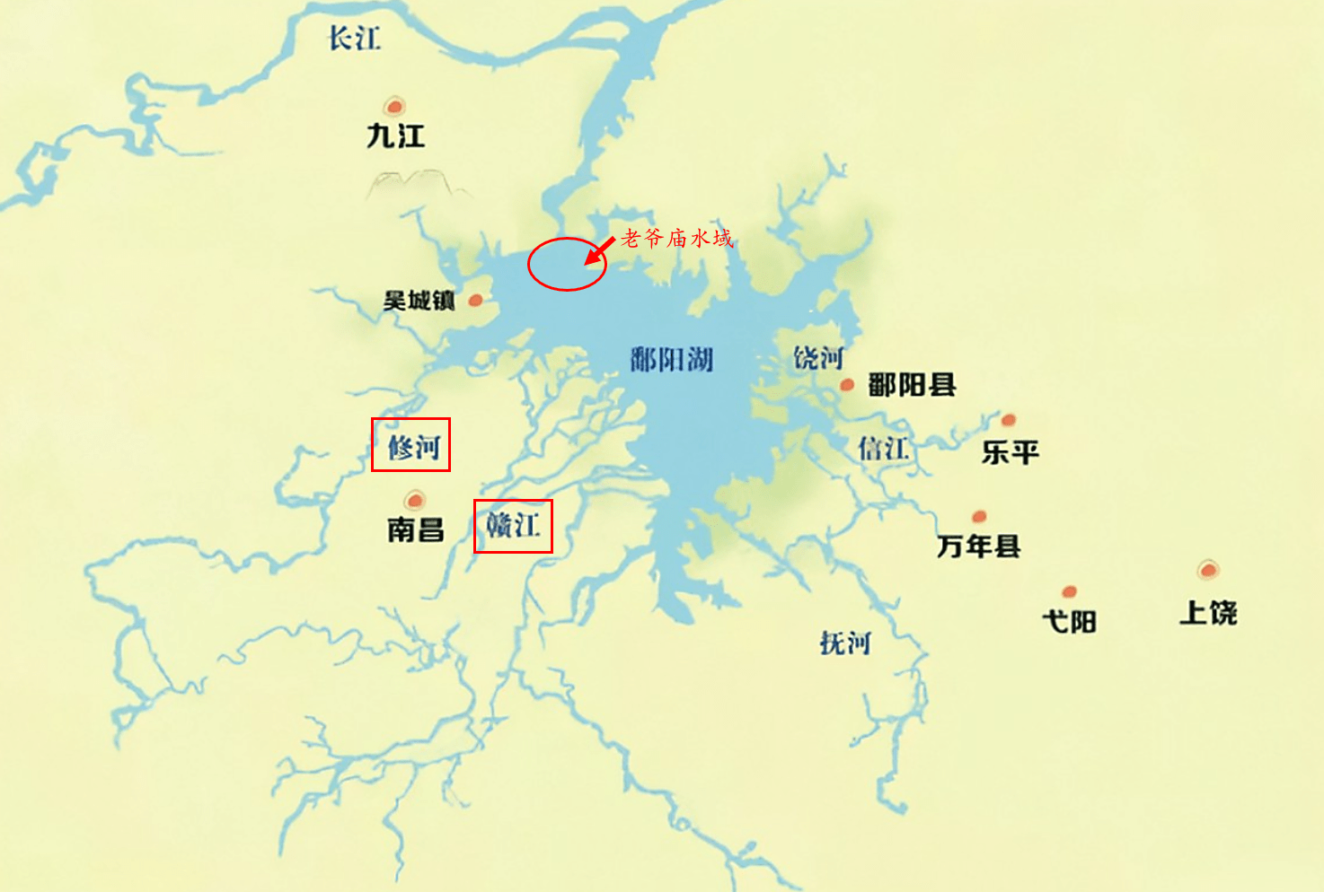 鄱阳湖位置地图图片