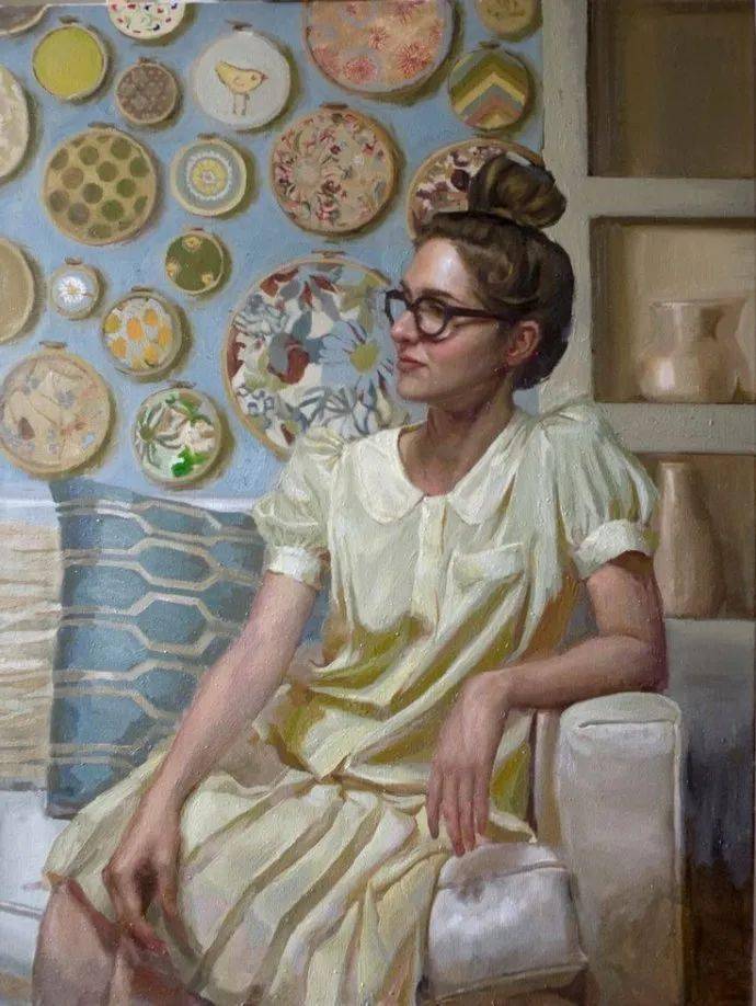美国现代具象主义女画家玛丽索尔独特的油画作品都是真实生活的味道
