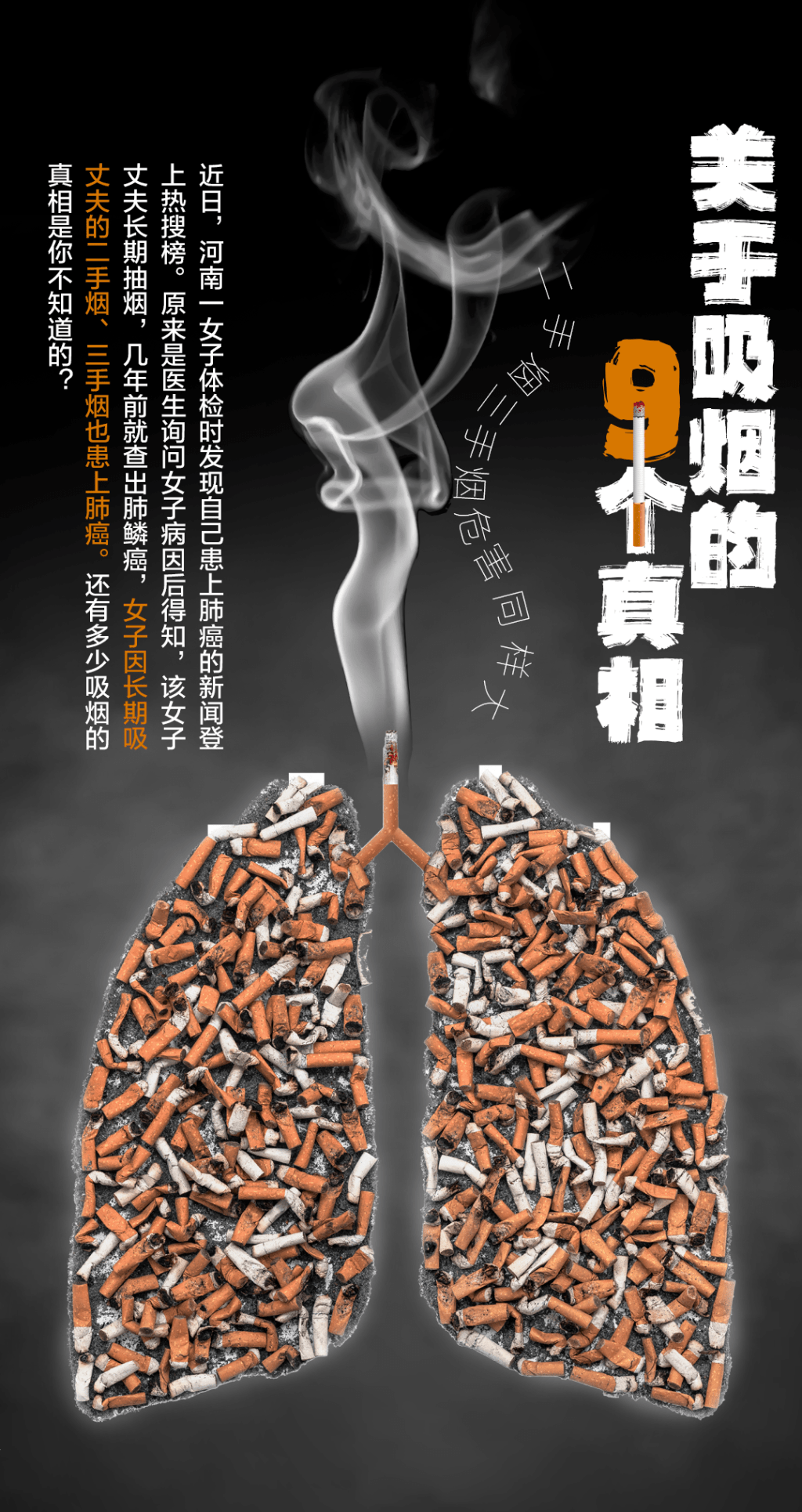 互动h5关于吸烟的9个真相二手烟三手烟危害同样大速速转发给身边的