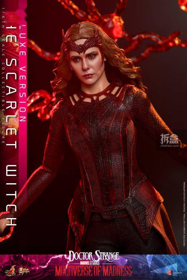 hottoys漫威宇宙奇异博士2绯红女巫旺达16可动人偶