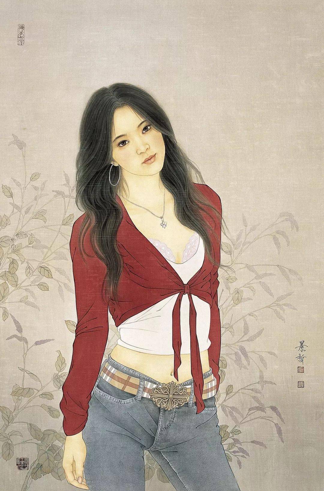 【名人名画】当古典美遇上工笔画,春风拂面惊艳四方!