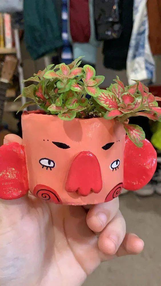 创意陶艺花盆欣赏