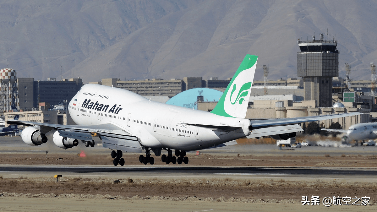 是來自伊朗航的馬漢(mahan air)航空運營的波音747-300m,註冊號:ep