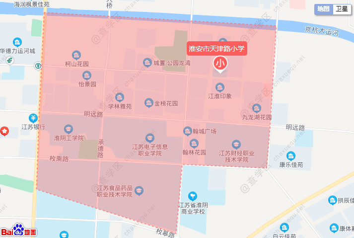 庐江小学学区划分地图图片