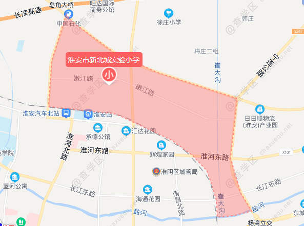 学区房淮安市区各小学施教区明细新城实小一附小