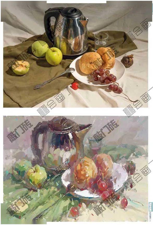 高分宝典色彩静物邓鑫鑫金牌导师打造超高实用性优质色彩静物临本色彩