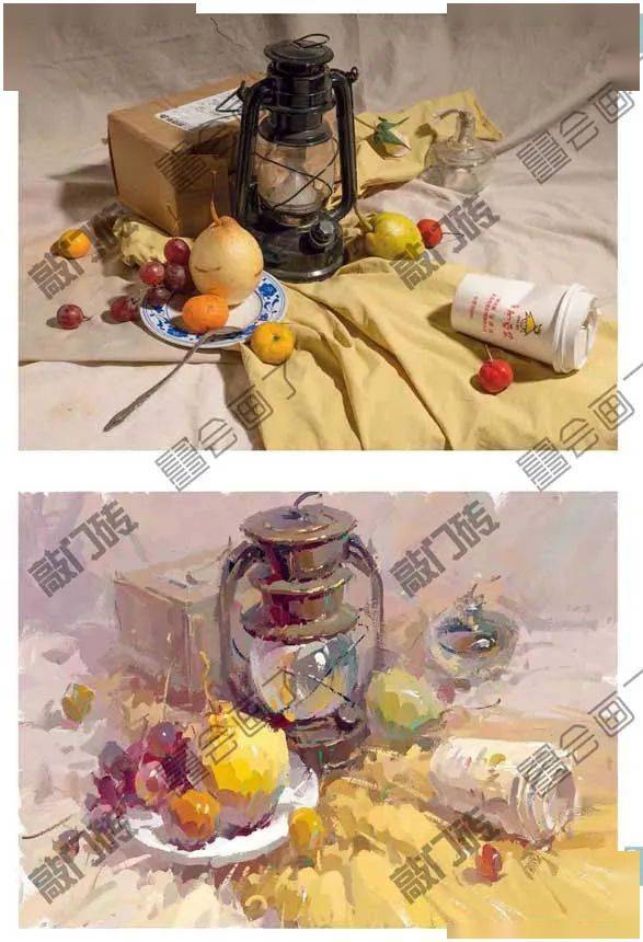 高分宝典色彩静物邓鑫鑫金牌导师打造超高实用性优质色彩静物临本色彩