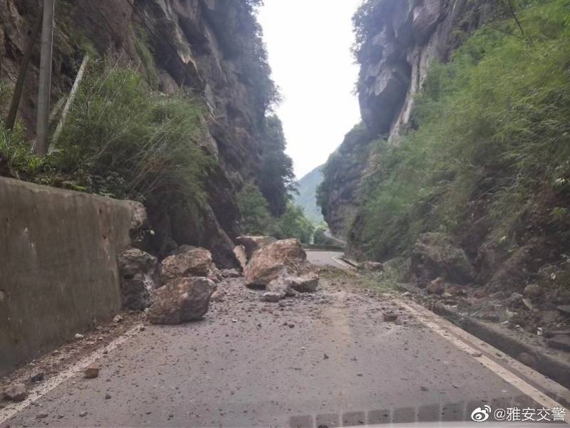 四川雅安地震致多路段中断 现场有落石 开辟救援绿色通道 应急 道路 南都