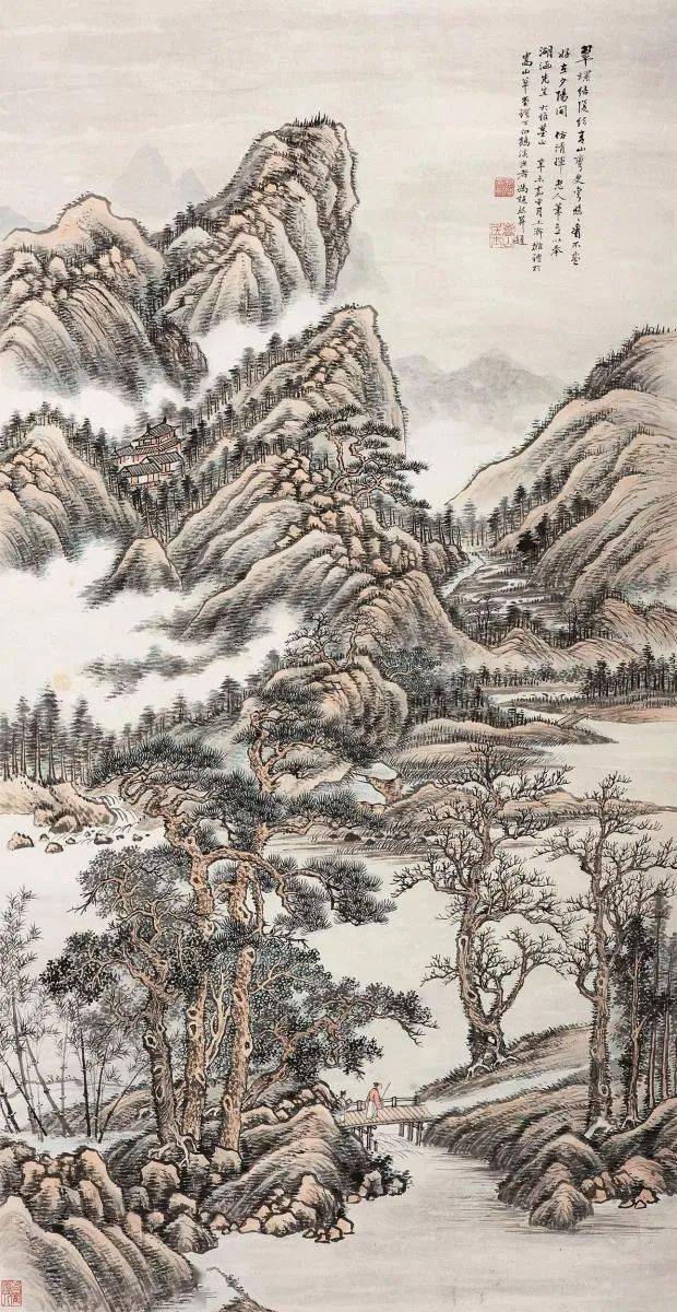 这山水,古拙高逸!_慎得_吴一_吴子深