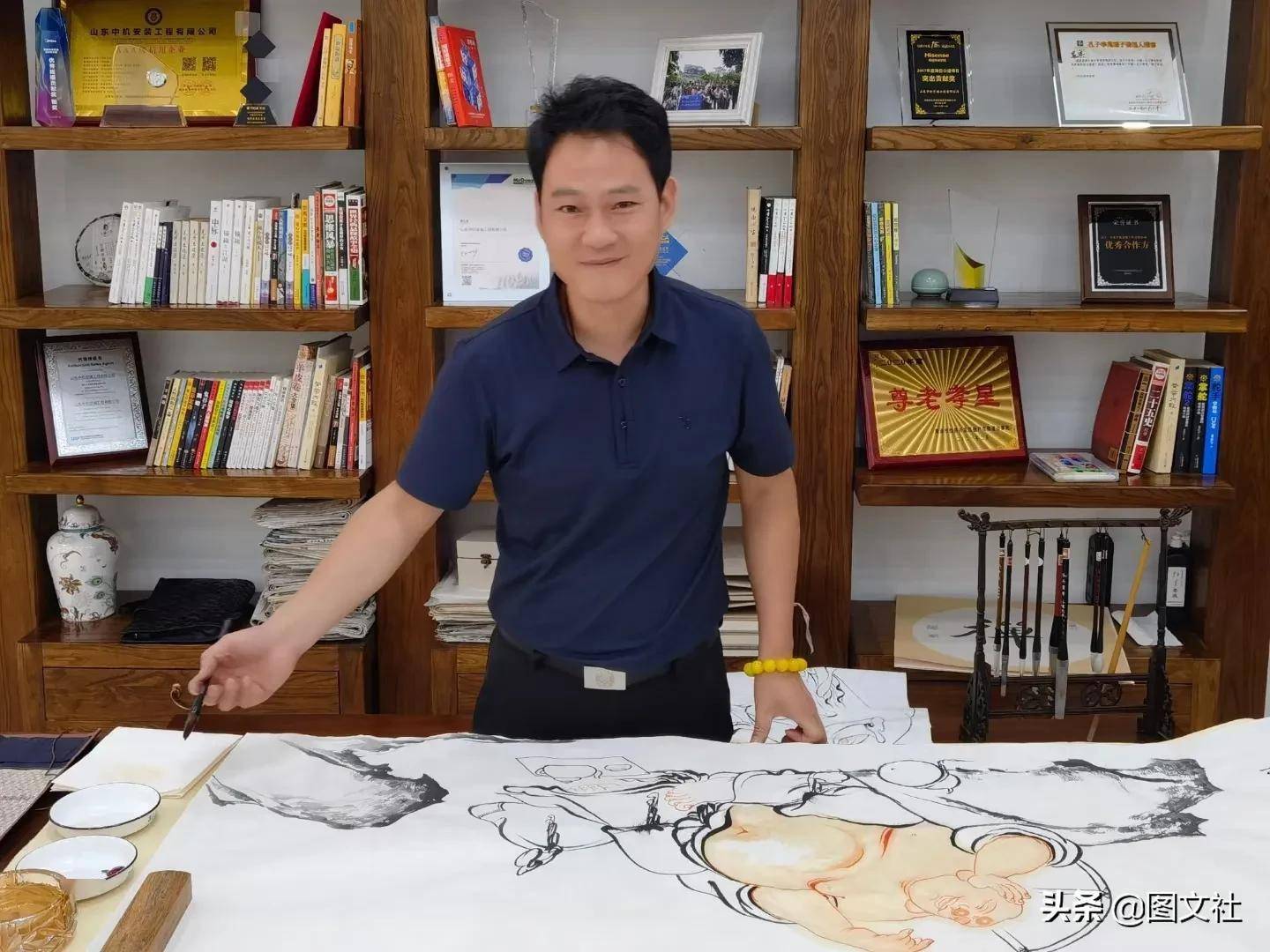 端午送福青年画家林记成作品欣赏