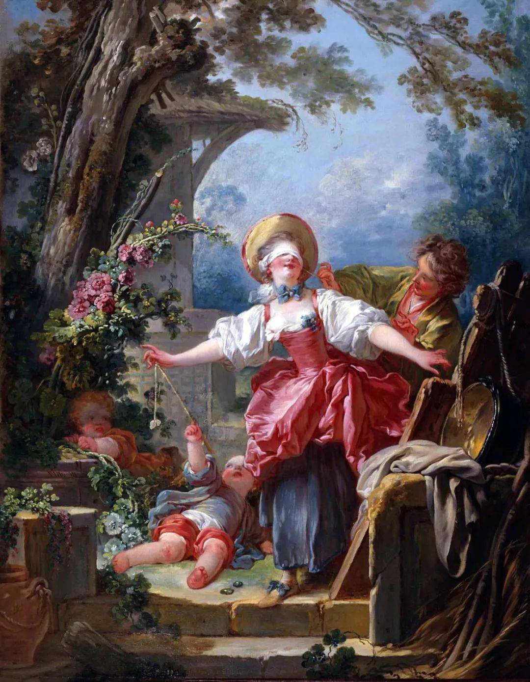 《捉迷藏》让·奥诺雷·弗拉戈纳尔(jean honore fragonard)他是