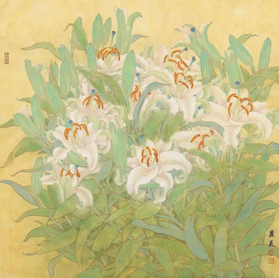 欣赏| 叶丽美工笔花鸟画51图,纤美温和又不失刚劲!