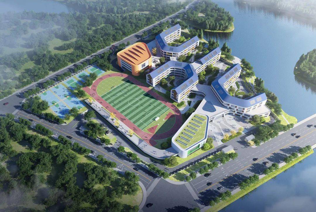 效果图惊艳亮相则水牌凤林小学来了