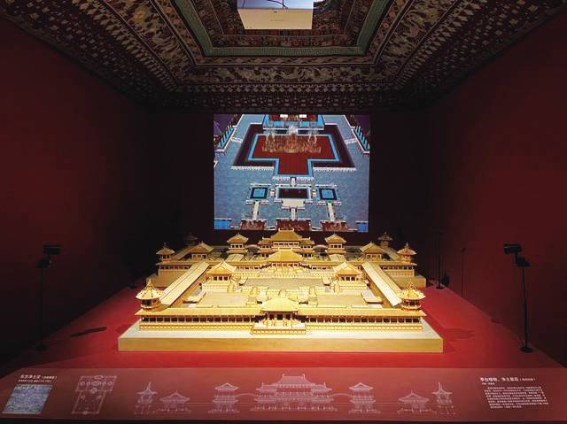 "千年营造——敦煌壁画中的建筑之美"特展上,亭台楼阁从壁画中"跃"出