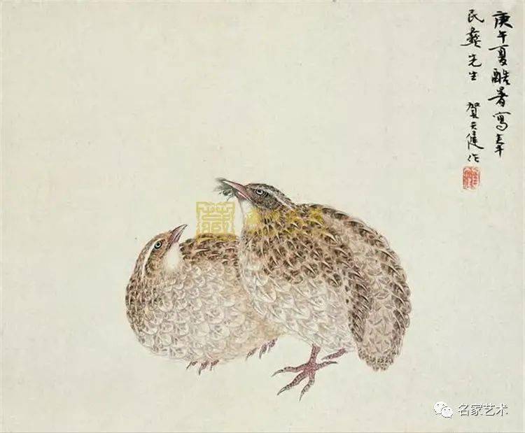 【名品视界】贺天健花鸟作品赏_上海_名家_国画