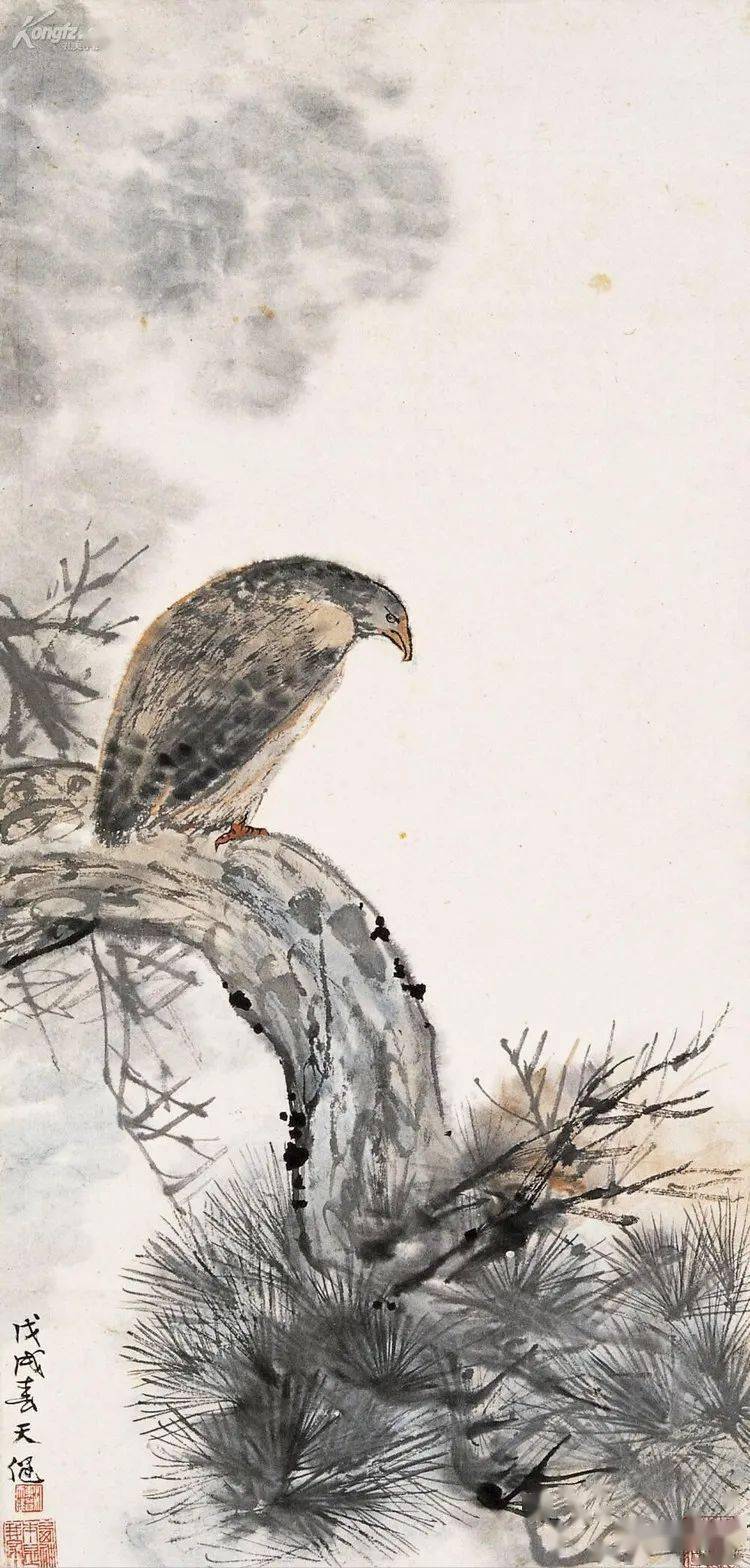 【名品视界】贺天健花鸟作品赏_上海_名家_国画