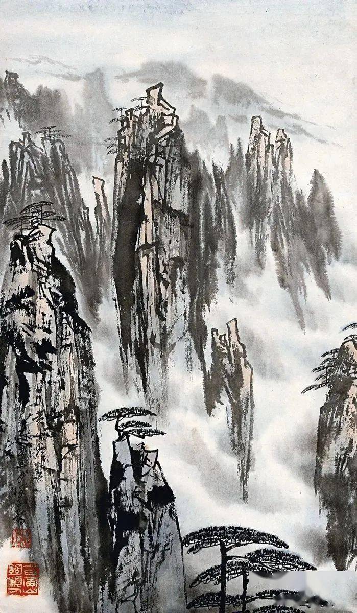 徐子鹤笔下的黄山画独树一帜