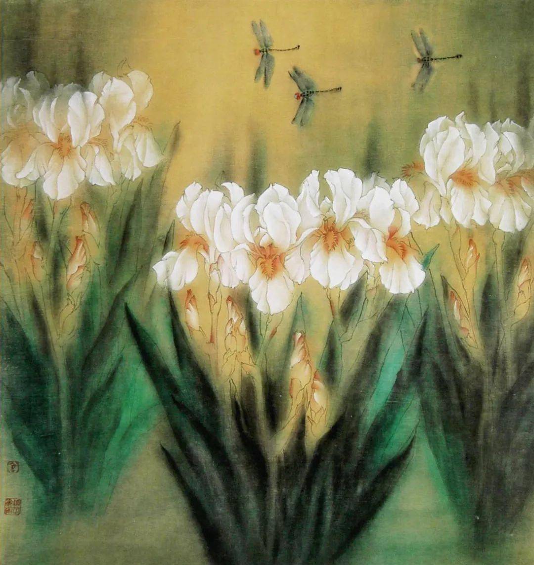 金纳工笔花鸟画疏淡空灵意境深远