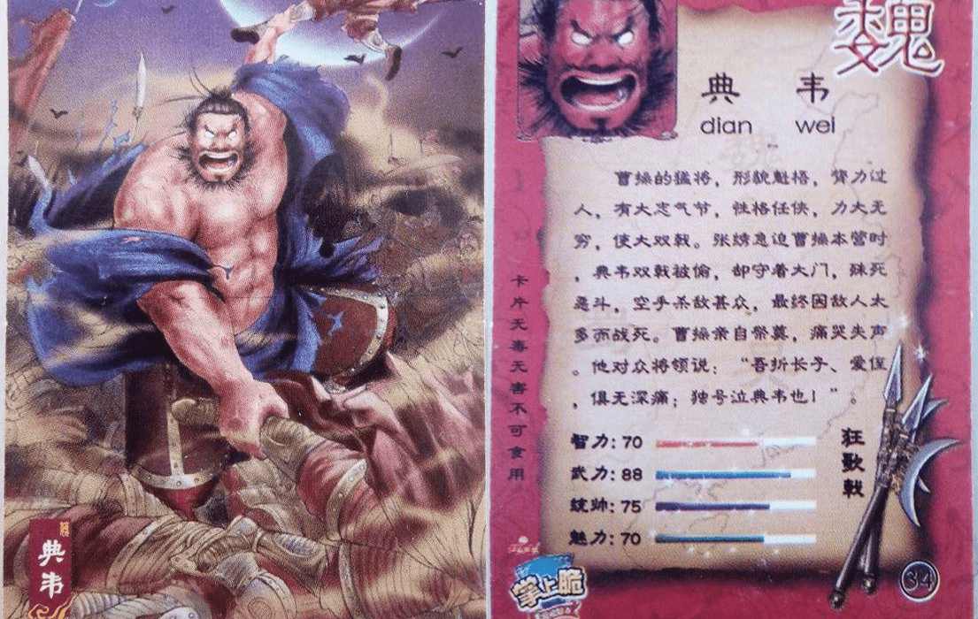 原创童年记忆华丰魔法士三国卡夏侯渊贾诩典韦邓艾曹彰