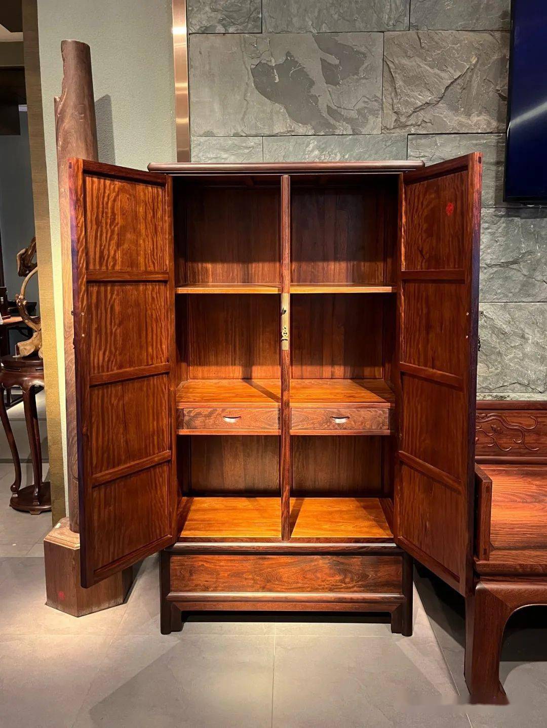 铁力木圆角柜_家具_格木_包浆