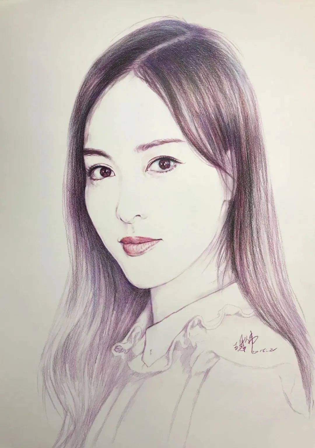 这个男人坚持画刘亦菲1500天,笔下的"赵盼儿"美呆无数网友_素描_人物