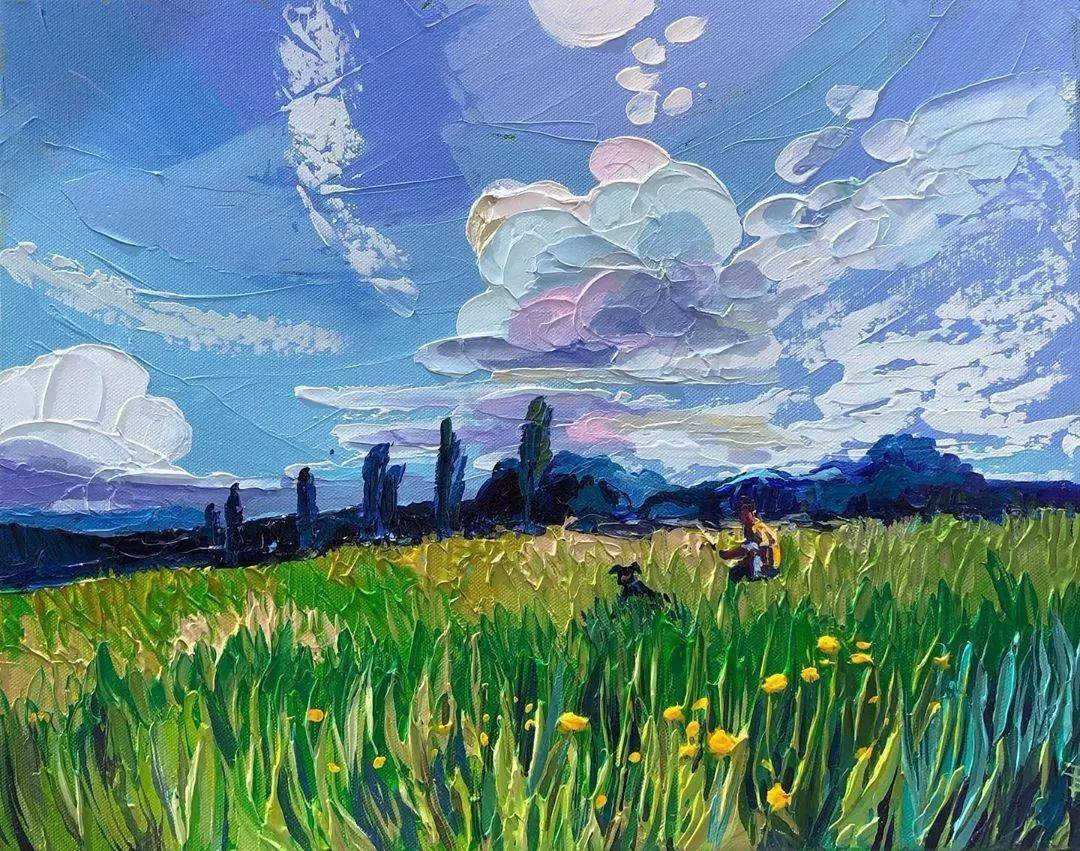 这些厚重的浪漫油画色彩,美到让人移不开眼_作品_画面_艺术