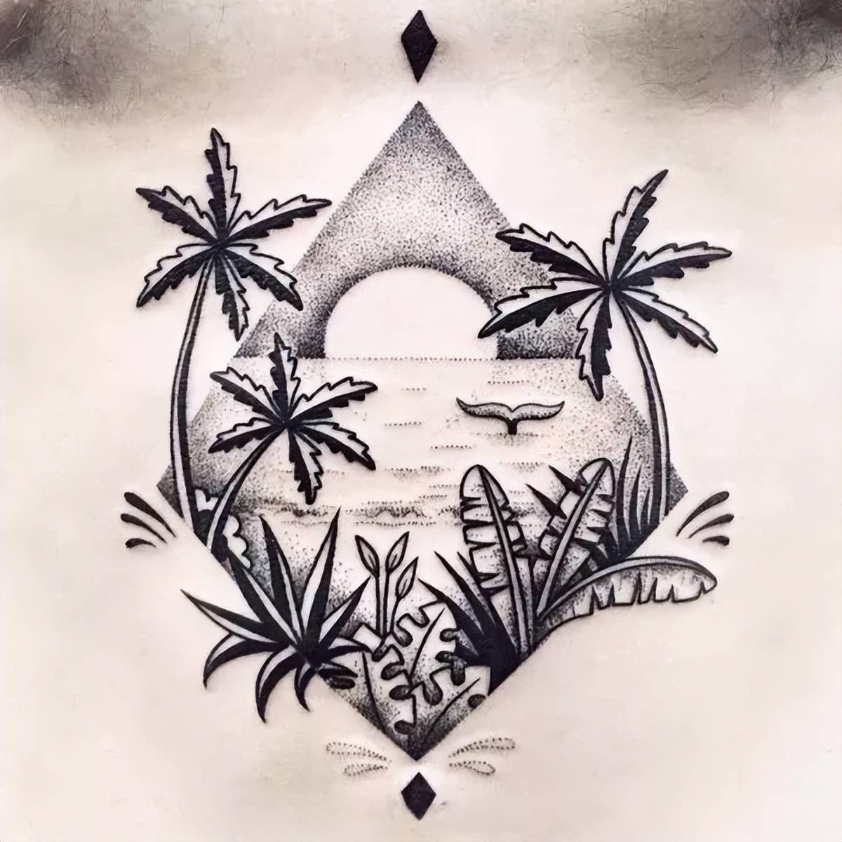 流行了很多年的blackwork纹身用实力诠释什么叫经久不衰