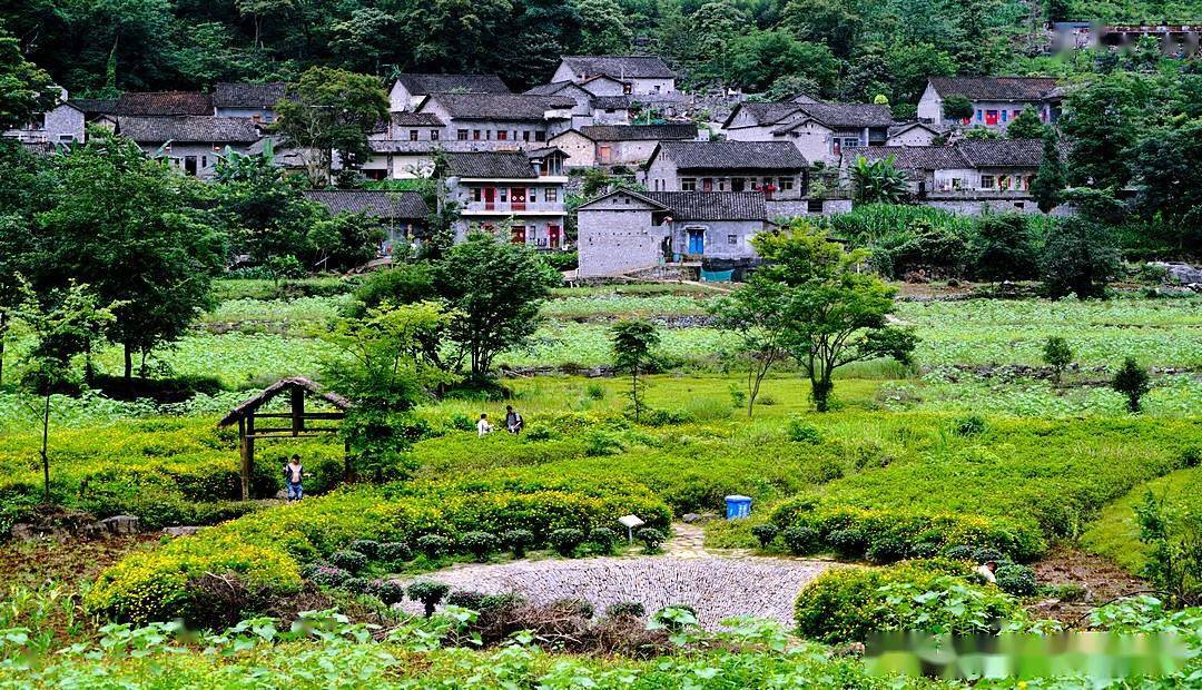 贵州兴义的天坑地漏古寨雨补鲁村
