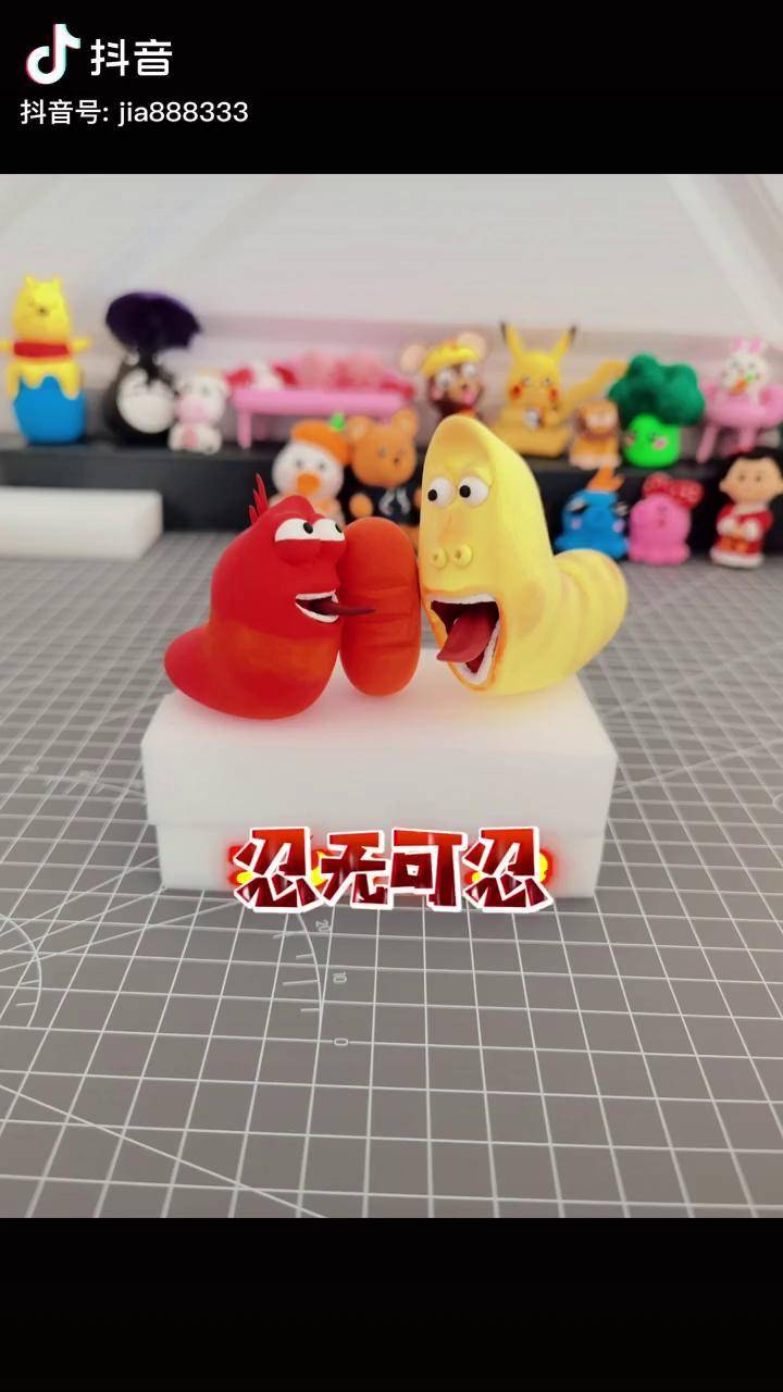 爆笑虫子小工超轻粘土手工治愈沙雕日常