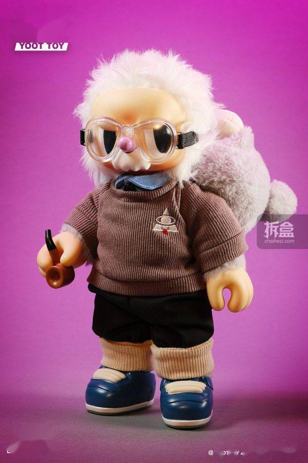 yoottoyrebelbear叛逆小熊天才与疯子爱因斯坦毛绒玩偶