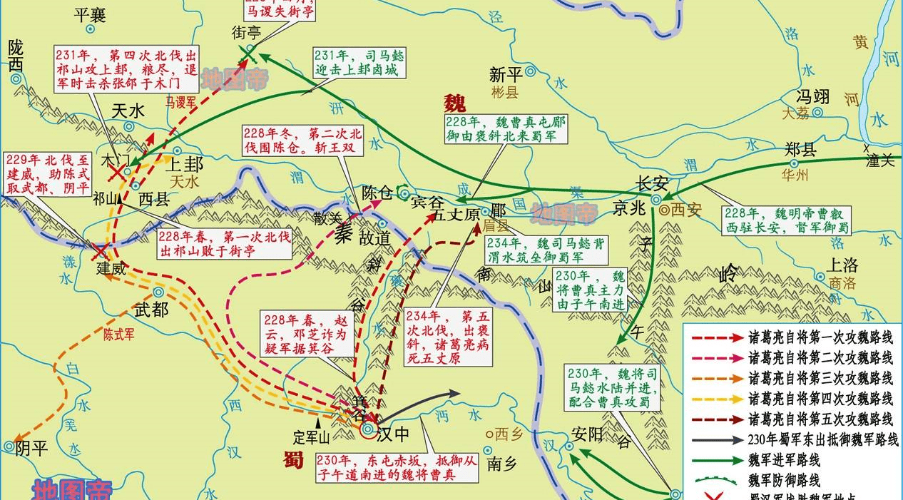 都是北伐,诸葛亮在陇西郡无功而返,姜维为何能获得陇西郡大捷?