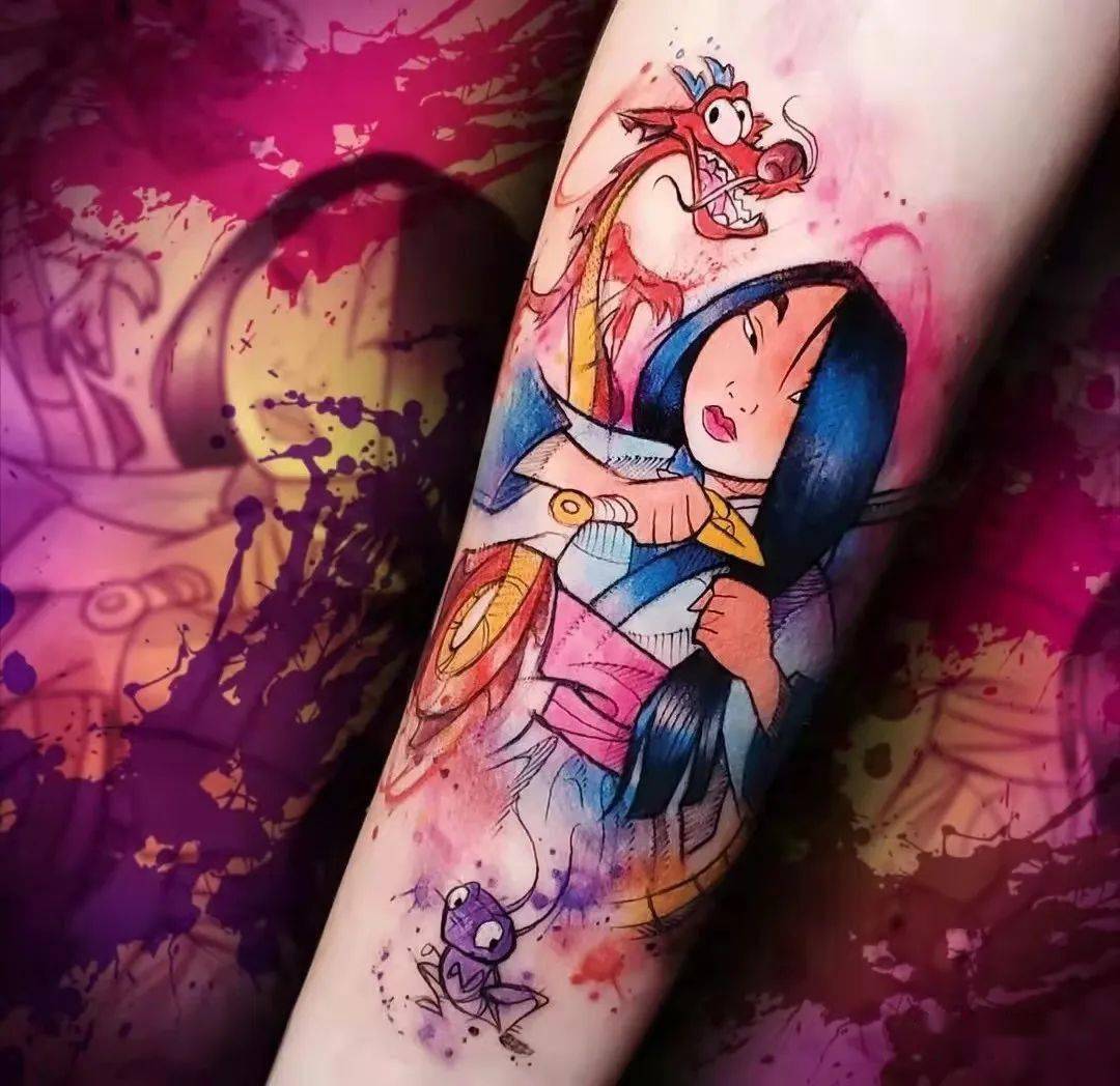 迪士尼动漫中的花木兰纹身_木兰辞_南北朝_巾帼英雄