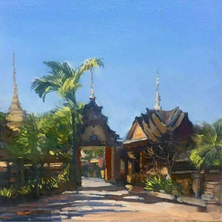 【写生啦】大美云南丨当代油画家风景作品欣赏_cm_布面_洱海