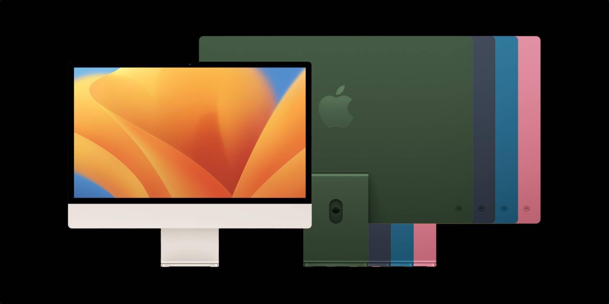 M2 iMac概念设计：多种配色可选 屏幕边框变黑