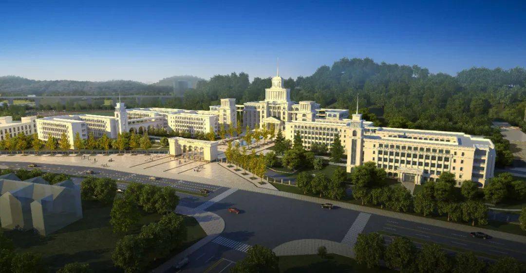 贵阳六中新校区全景图菁菁校园,生机无限.
