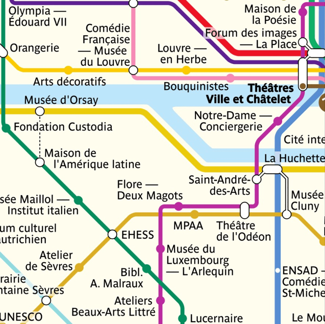 巴黎地铁图 清晰版图片