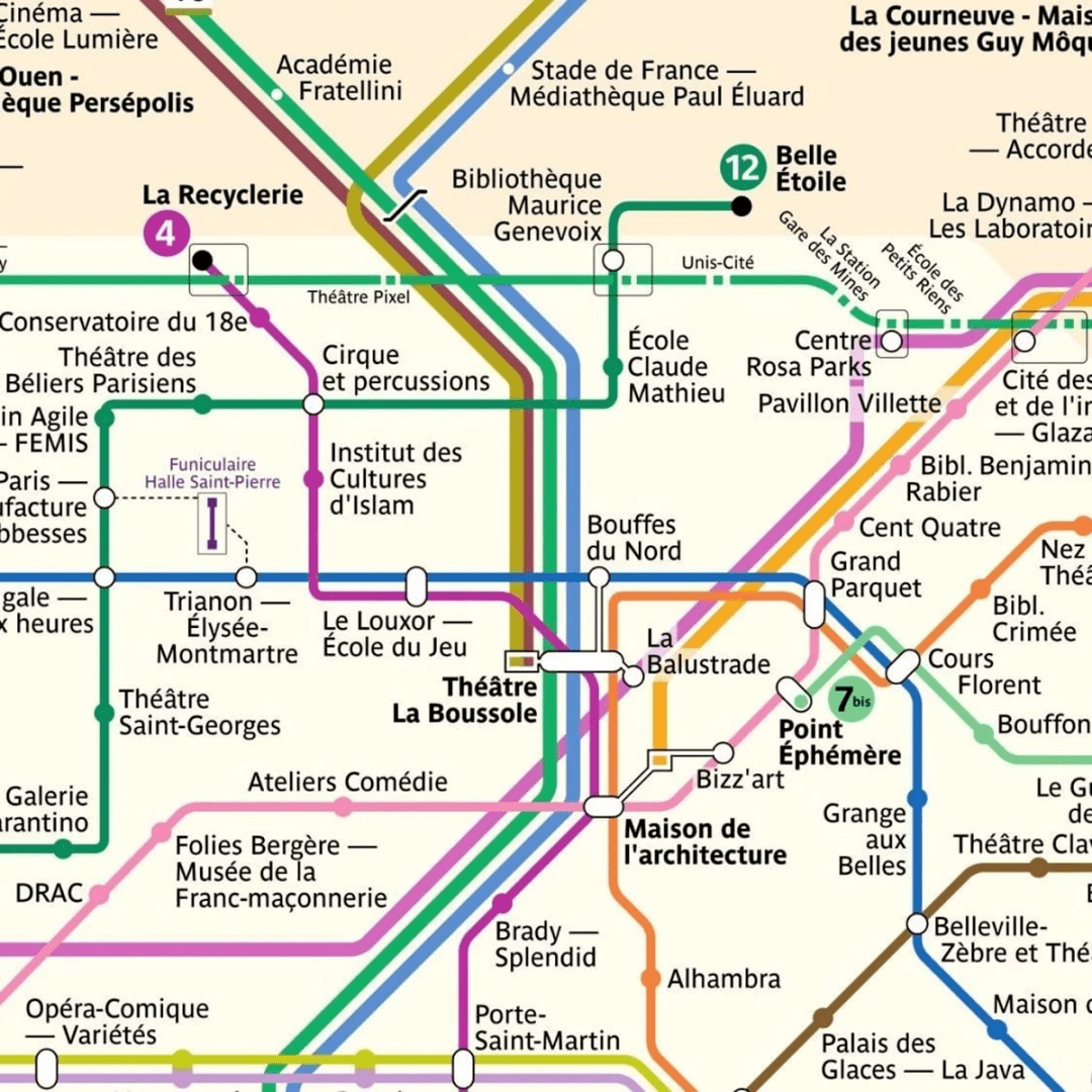 巴黎地铁地图清晰版图片