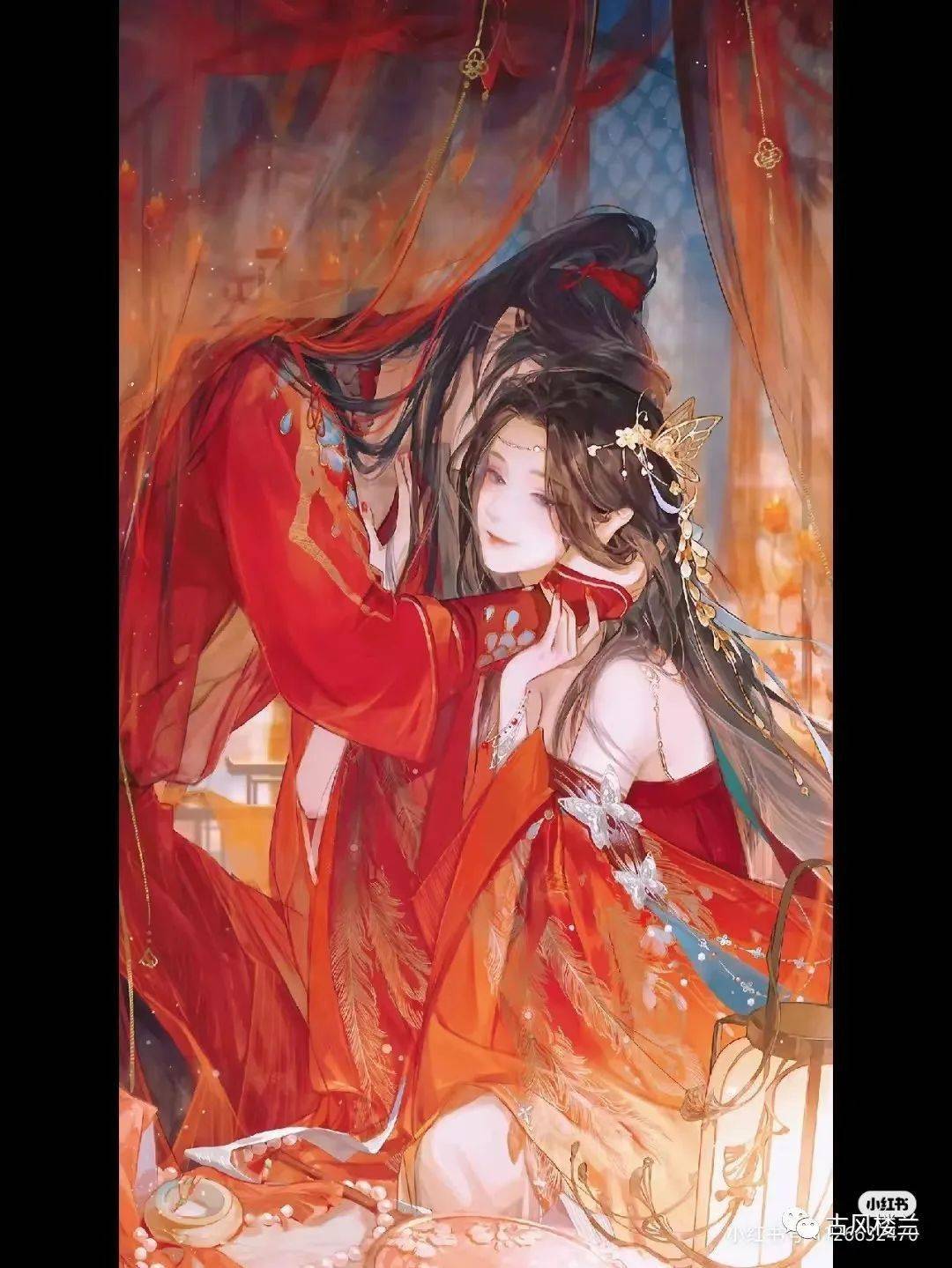 古风红色系壁纸新婚燕尔