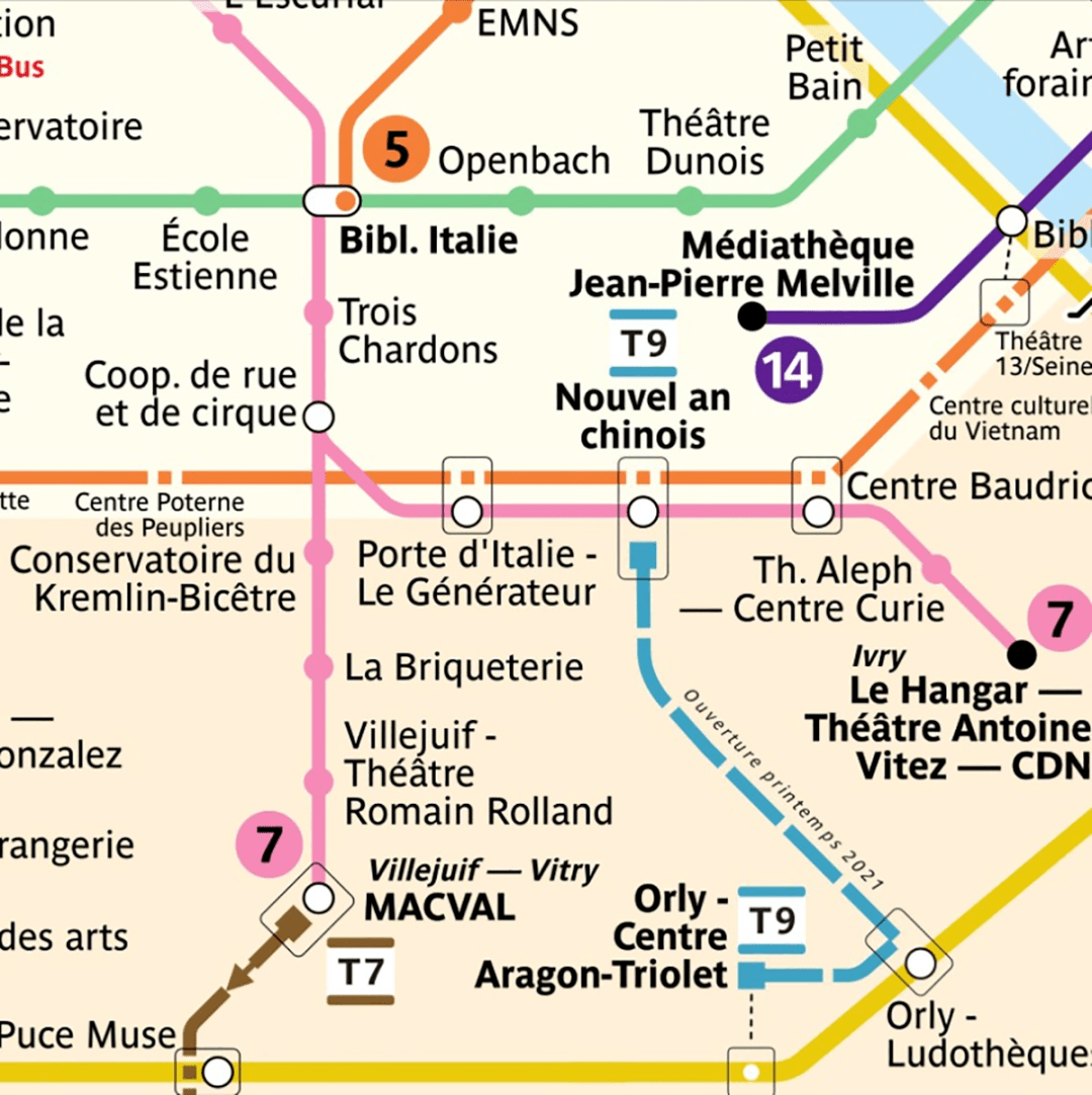 巴黎地铁清晰版图片