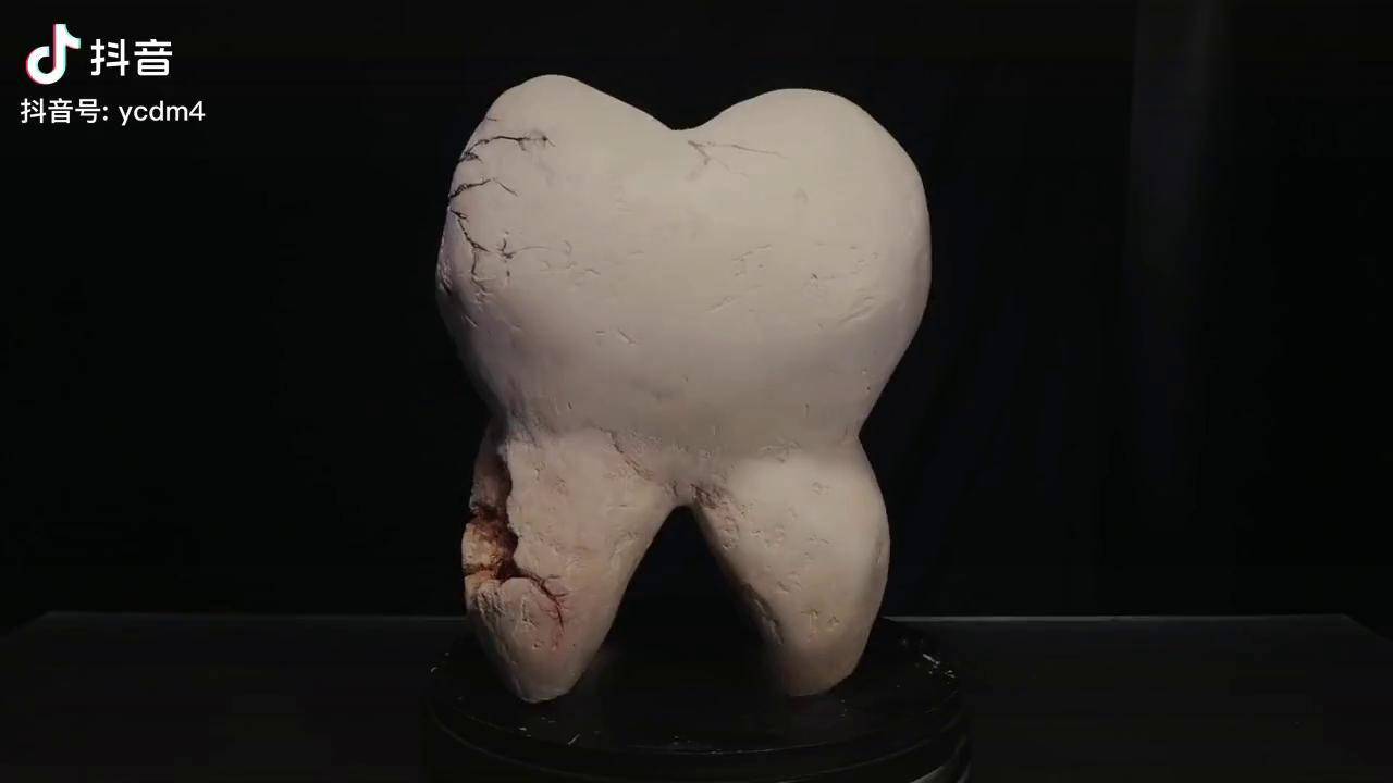 恐怖模型巨型恶臭牙虫正在疯狂啃食你的牙齿模型手办模型黏土制作