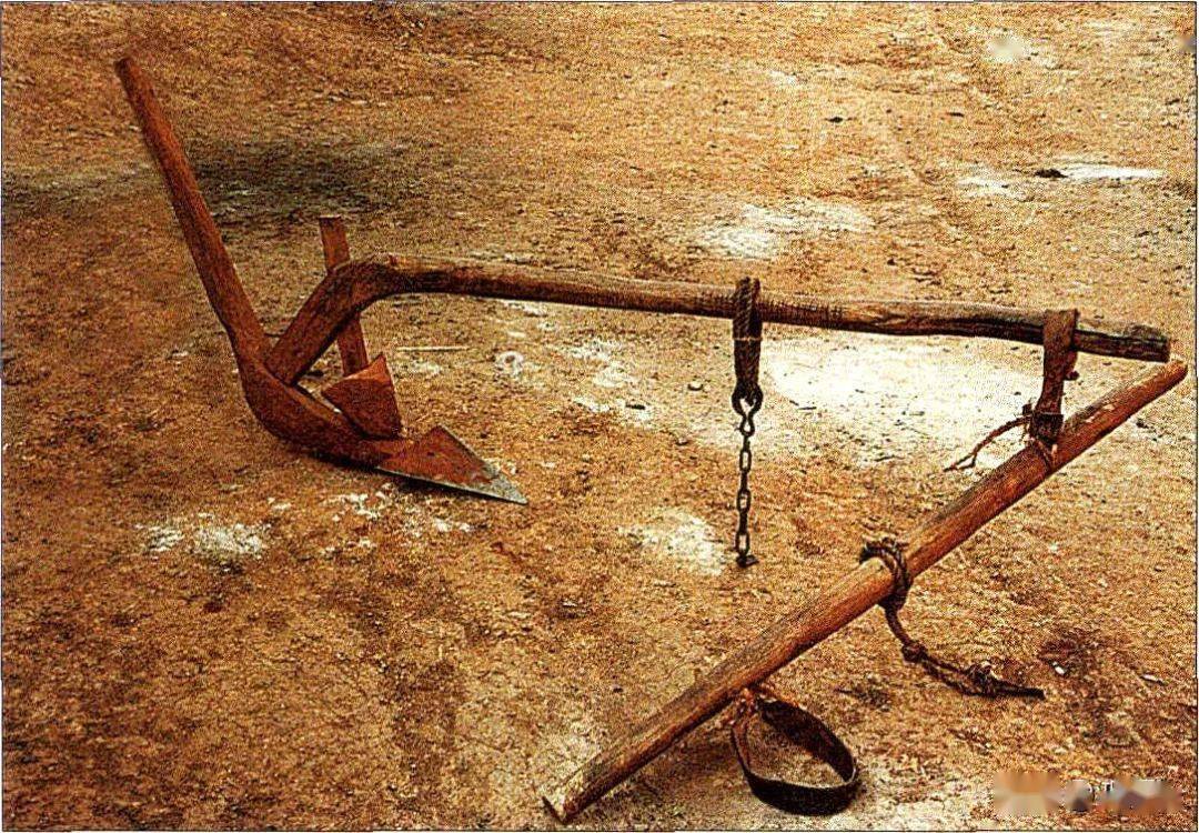 汉代石刻上就有二牛抬杠耕作的场面现在的牛犁和牛车都是用"牛样子"牛