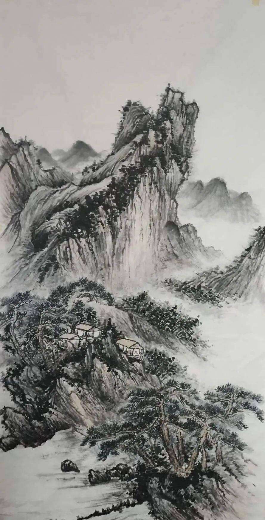 姚久生山水画作品_书画_甘肃_ykj