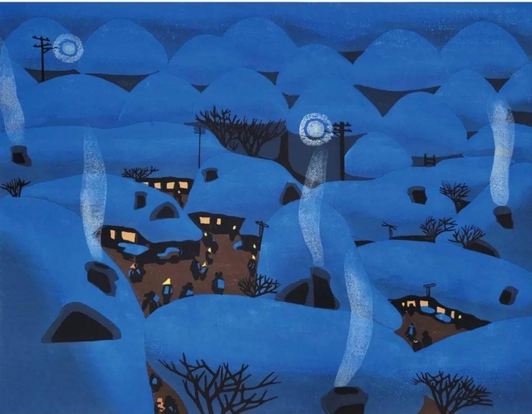 全国名家水印版画,正在崇明这里展出_cm_木刻_套色