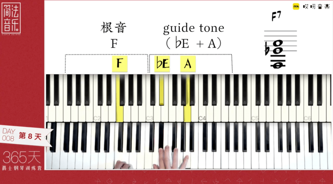 bb7和弦,根据音区,根音演奏bb2;guide tone根据就近