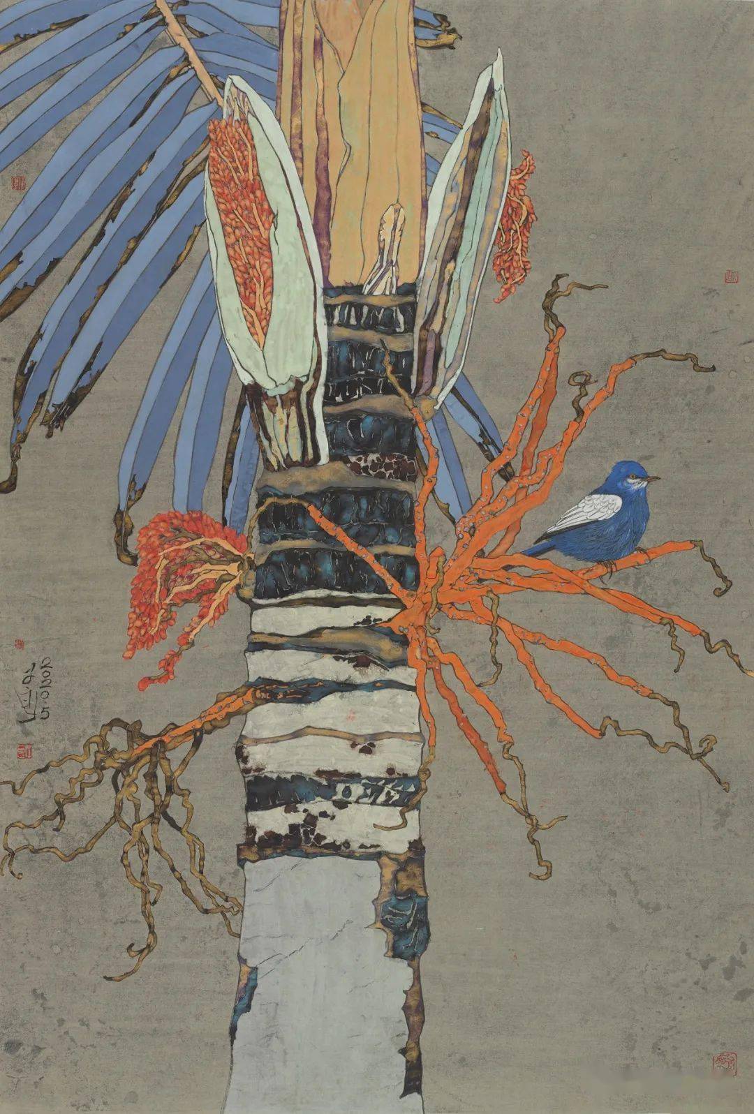 郭子良工笔重彩花鸟画张张精彩