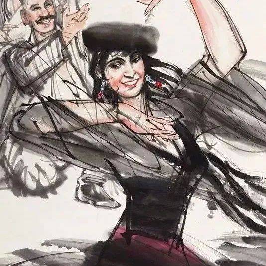 黄胄画的浴女,你可见过?_生活_作品_中国