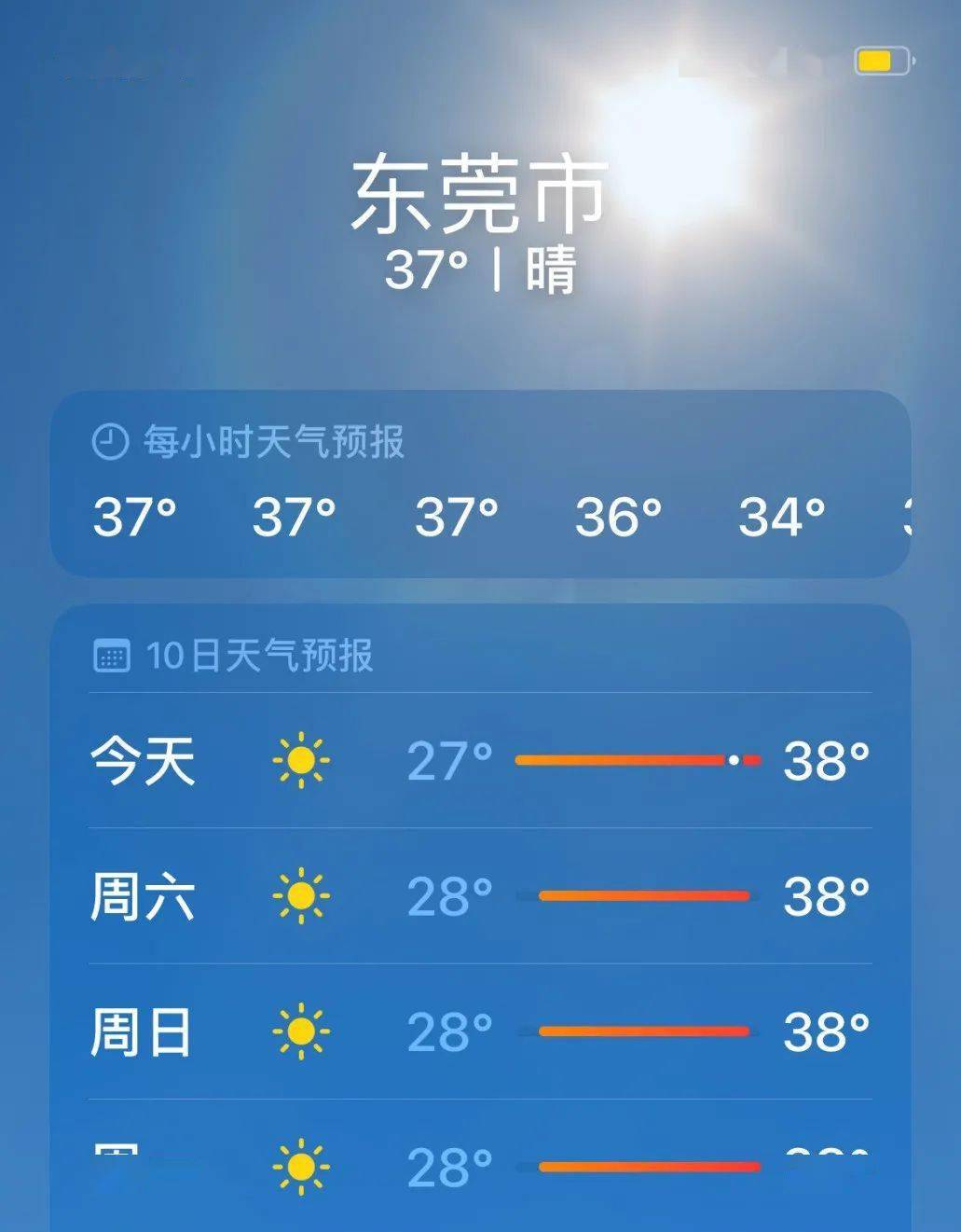 东莞天气明天图片